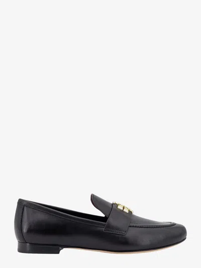 Tory Burch Eleanor Leather Loafers In Black