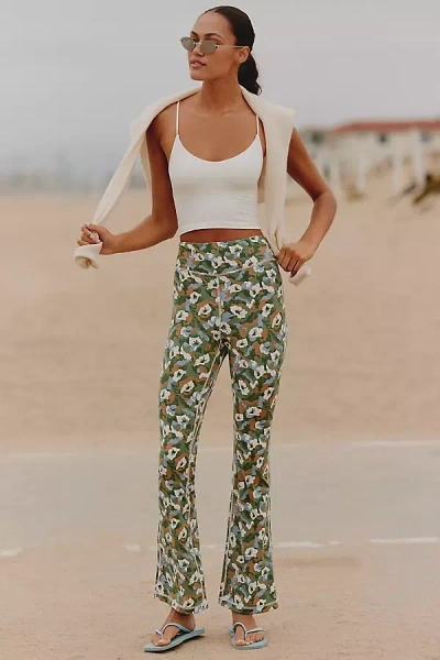 Daily Practice By Anthropologie Daily Practice Assemble Crop Flare Leggings In Green