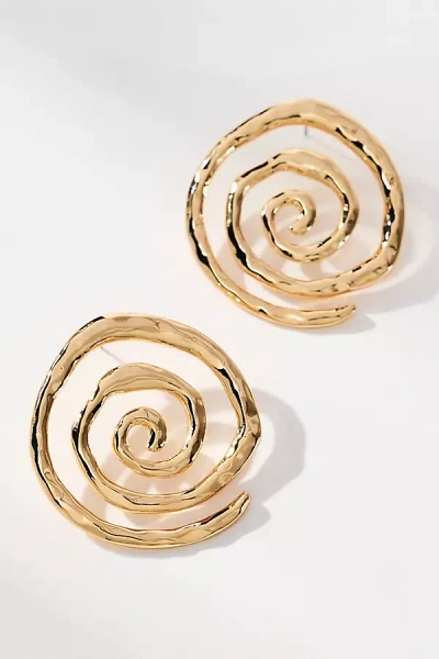 Lisa Says Gah Vortex Swirl Earrings In Gold