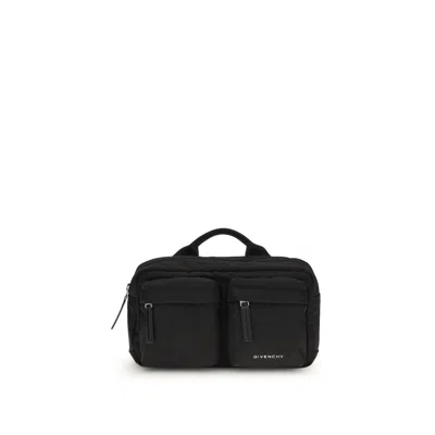 Givenchy Multi-pocket Top-handle Belt Bag In Black