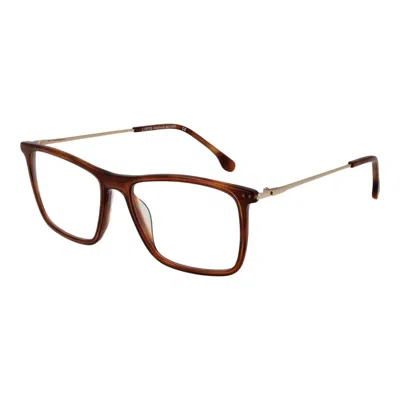 Lozza Brown Men Optical Frames In Transparent