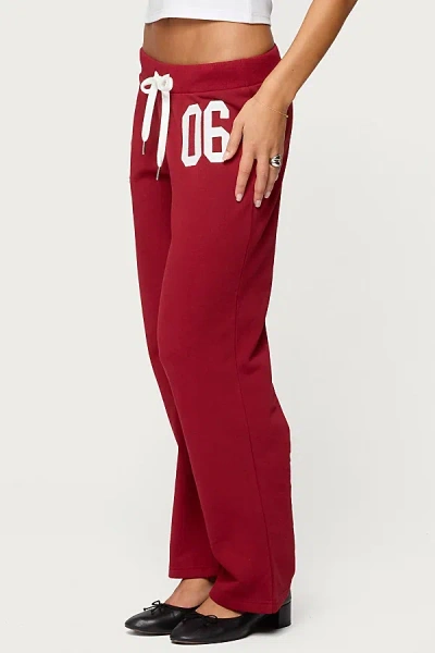 Edikted Petite 06 Sweatpants In Red