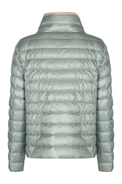 Herno Lightweight Puffer Jacket In Blue
