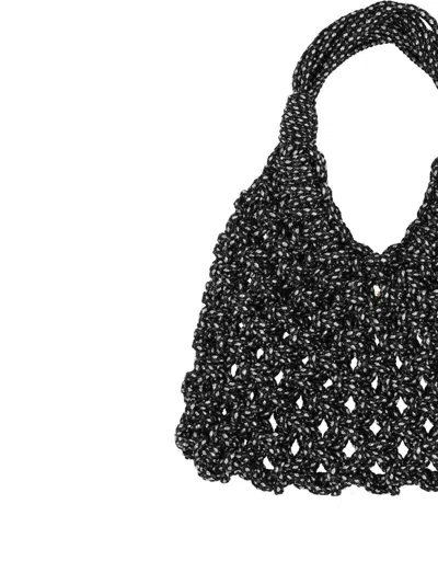 Hibourama Vannifique Beaded Knotted Tote Bag In Multi
