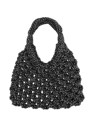 Hibourama Vannifique Beaded Knotted Tote Bag In Multi