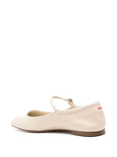 Aeyde Maryjane Leather Ballerina Shoes In Animal Print