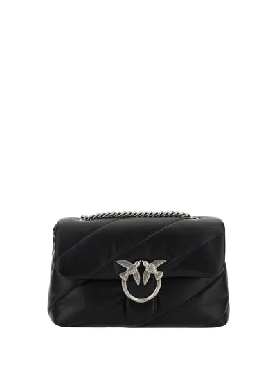 Pinko Love Mini Puffer Shoulder Bag In Black