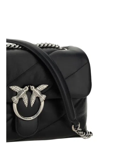 Pinko Love Mini Puffer Shoulder Bag In Black
