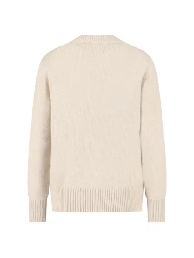 Burberry Wool-cashmere Blend Sweater With Contrasting Graphic In Gray