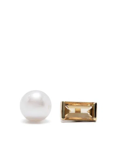 Alíta Alita Earrings Pair Perla Mono+baguette Ct Accessories In White
