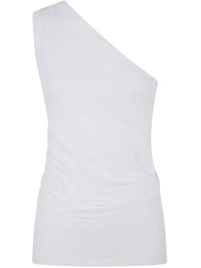 Patou One Shoulder Top In White