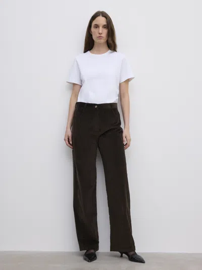 House Of Dagmar Cotton Corduroy Trousers In Brown