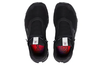 On Running Black Mesh Cloudmonster Sneakers In Black