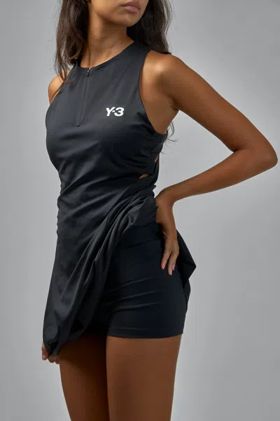 Y-3 Black Day Dress With Minimalist Design In Black
