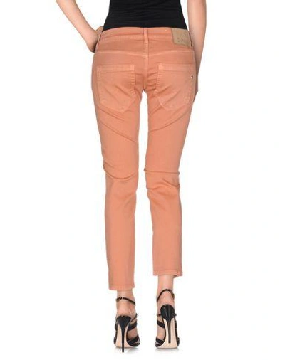 Shop Dondup Denim Pants In Rust