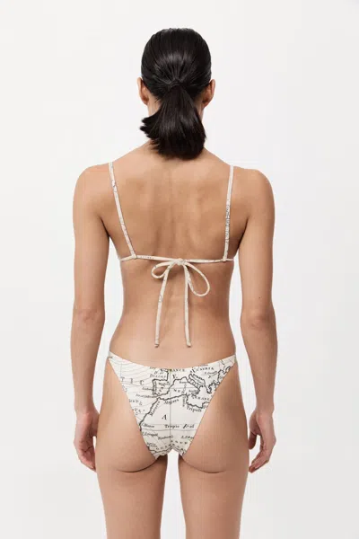 St Agni Triangle Bikini Top In White