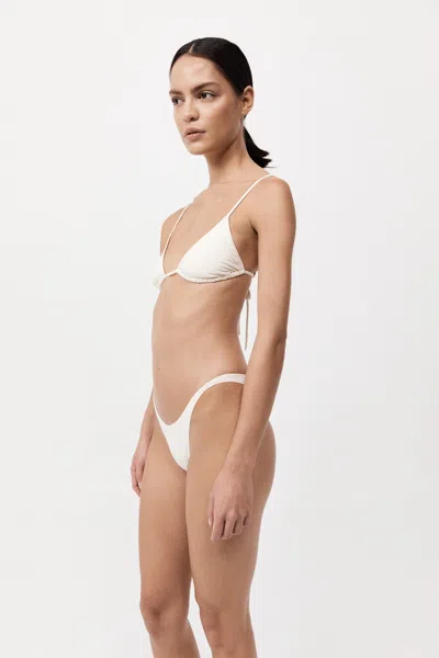 St Agni Triangle Bikini Top In White