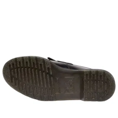 Dr. Martens Adrian Tassel Arcadia Rub Off Leather Loafers In Black