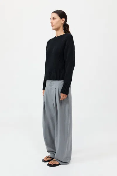 St Agni Wool Cashmere Blend Sweater In Black