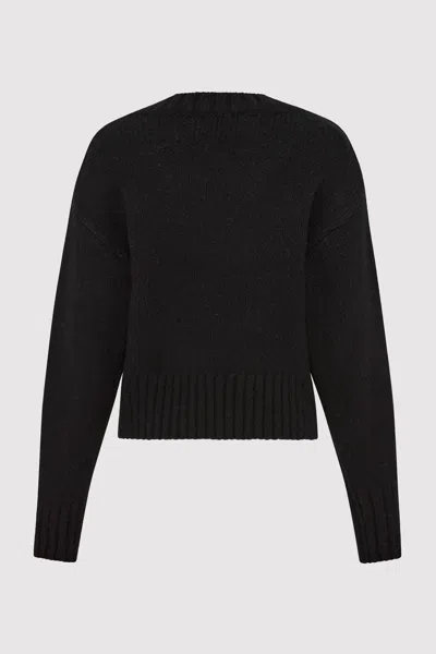 St Agni Wool Cashmere Blend Sweater In Black