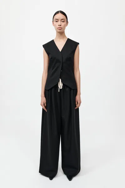 St Agni Wool Vest In Black