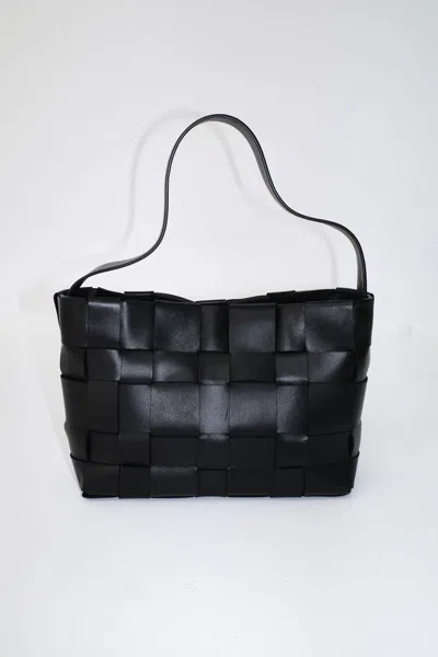 St Agni Woven Mini Tote Black One Size In Black