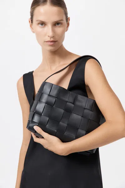 St Agni Woven Mini Tote Black One Size In Black