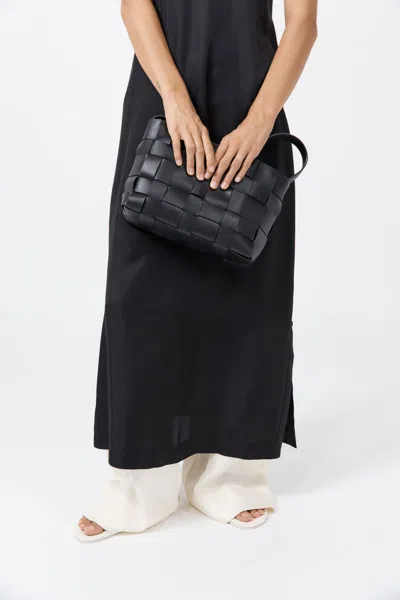 St Agni Woven Mini Tote Black One Size In Black