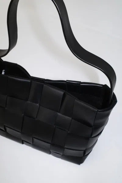 St Agni Woven Mini Tote Black One Size In Black