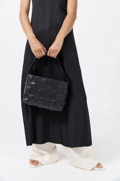St Agni Woven Mini Tote Black One Size In Black