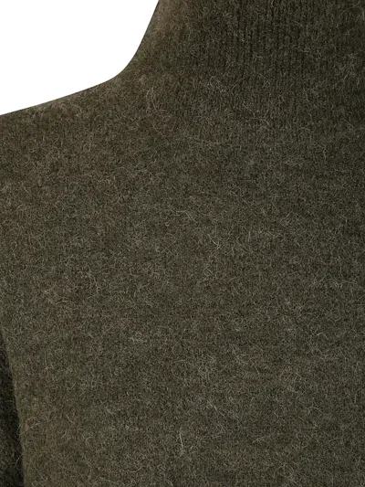 Samsoe & Samsoe High-neck Long-sleeved Sweater In Green