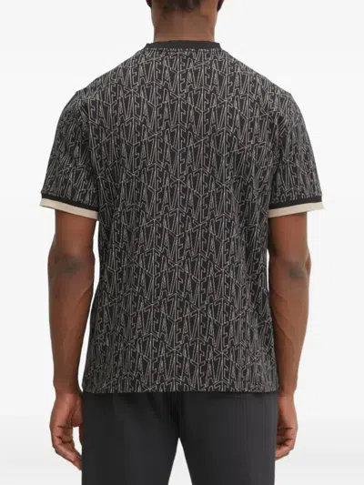 Ea7 Logo-print Crew-neck T-shirt In Black