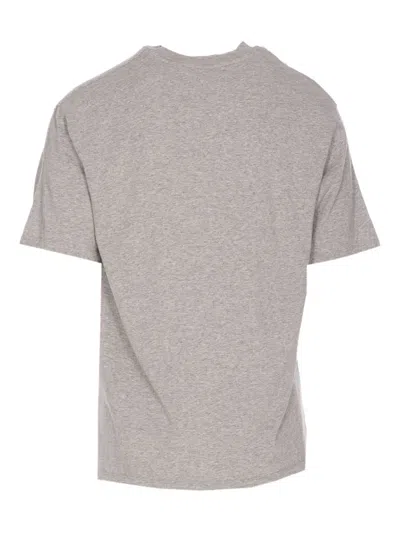 Edmmond Studios Patch-logo Crew-neck T-shirt In Gray