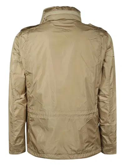 Aspesi Multi-pocket Nylon Jacket In Brown