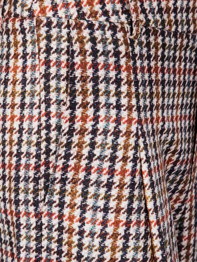 Pierre-louis Mascia Pleated Houndstooth Trousers In Multi