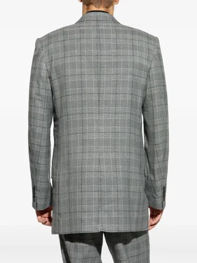 Amiri Long-sleeved Suit Jacket In Gray