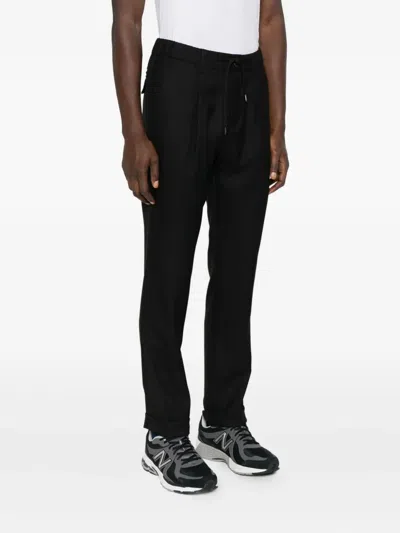 Herno Woven Pants In Black