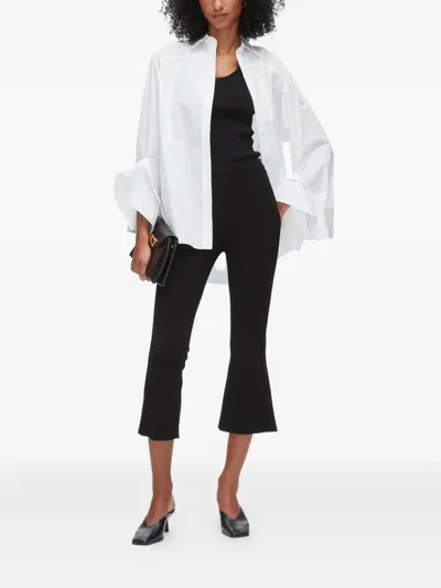 3.1 Phillip Lim Pull-on Crop Kick-flare Pants In Black