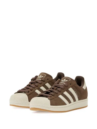Adidas Originals Superstar Ii Suede Sneakers In Brown