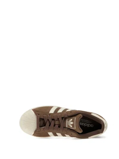 Adidas Originals Superstar Ii Suede Sneakers In Brown