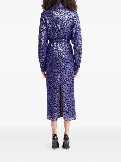 EPOLE 亮片中长连衣裙