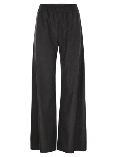 Fabiana Filippi Wide-leg Trousers With Tailored Fit In Black