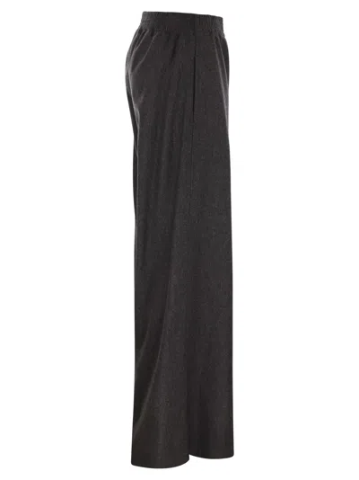 Fabiana Filippi Wide-leg Trousers With Tailored Fit In Black