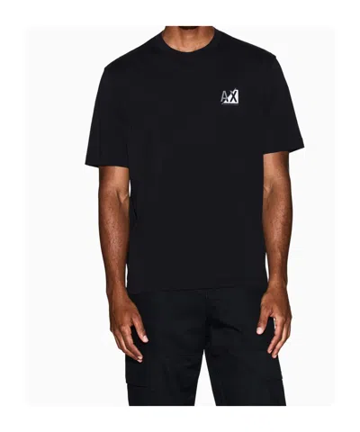 Armani Exchange Short Sleeve T-shirt In Black