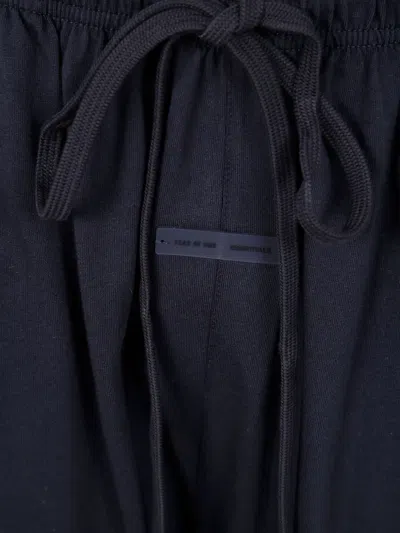 Essentials Drawstring Elastic-ankle Pants In Blue