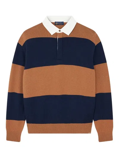 Paul & Shark Rugby Wool Cashmere Polo Shirt In Multi