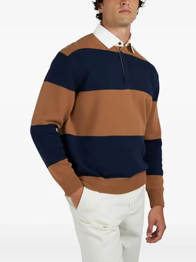 Paul & Shark Rugby Wool Cashmere Polo Shirt In Multi