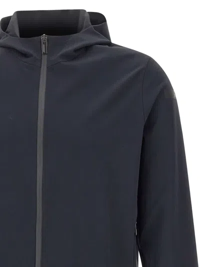 Rrd Fixed-hood Zip-front Jacket In Blue