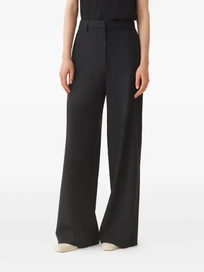 Fabiana Filippi Regular Fit Black Trousers In Black