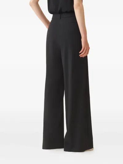 Fabiana Filippi Regular Fit Black Trousers In Black
